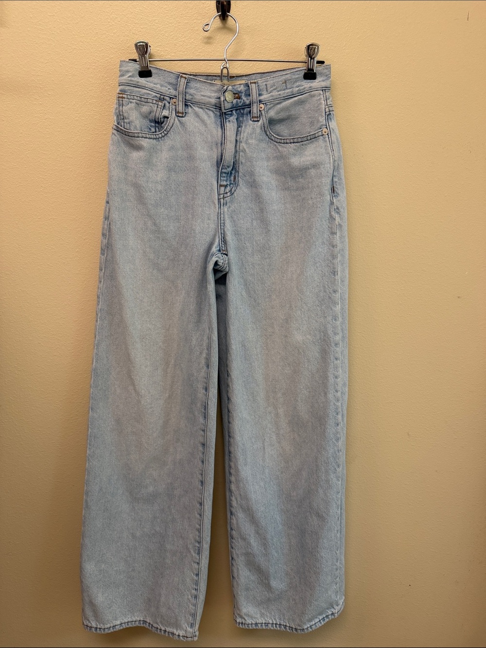 Madewell Light Wash Wide-Leg Jeans Sz24